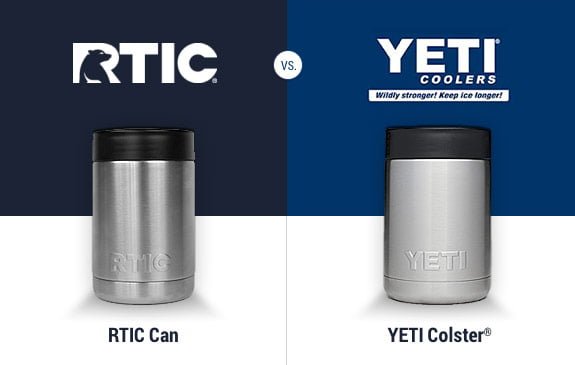 rtic vs yeti can cooler koozie