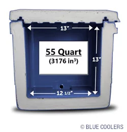 Blue cooler insulation