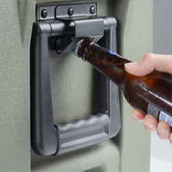 strong handles built-in bottle opener mission cooler